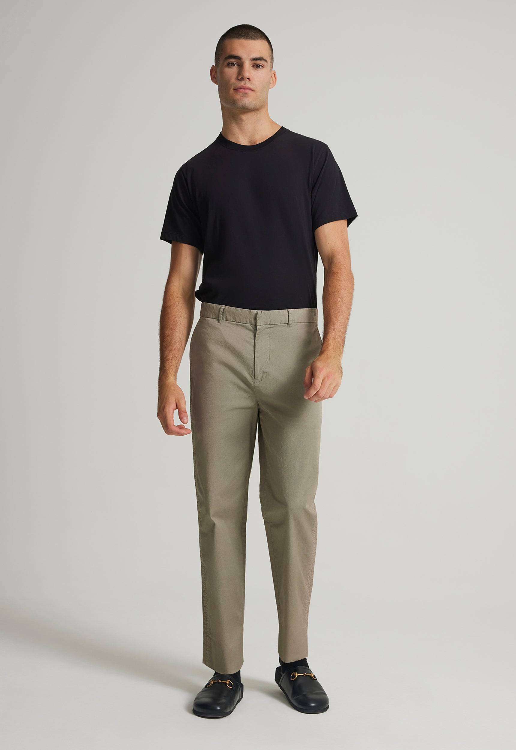 Jac+Jack THEO COTTON TWILL PANT in Shrub